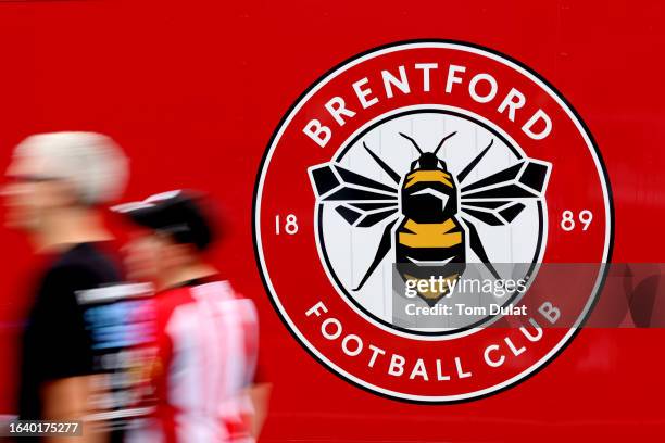 General view outside the stadium prior to kick-off ahead of the Premier League match between Brentford FC and Crystal Palace at Gtech Community...