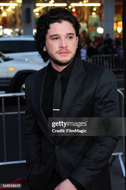 Actor Kit Harington attends "Game Of Thrones" Los Angeles premiere presented by HBO at TCL Chinese Theatre on March 18, 2013 in Hollywood, California.