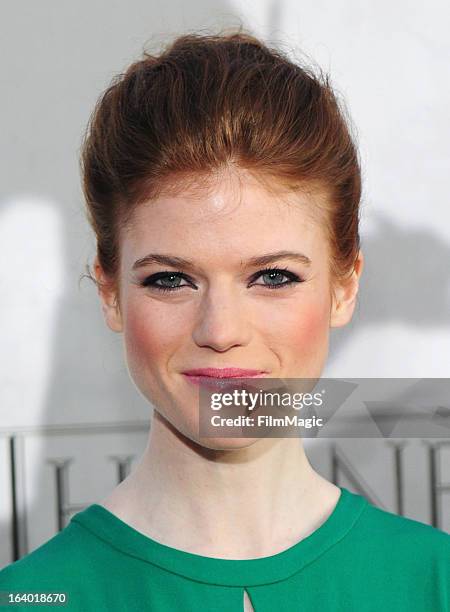 Actress Rose Leslie attends "Game Of Thrones" Los Angeles premiere presented by HBO at TCL Chinese Theatre on March 18, 2013 in Hollywood, California.