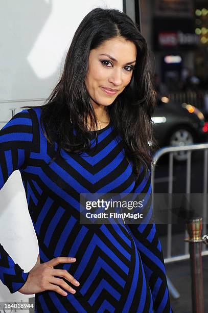 Actress Janina Gavankar attends "Game Of Thrones" Los Angeles premiere presented by HBO at TCL Chinese Theatre on March 18, 2013 in Hollywood,...