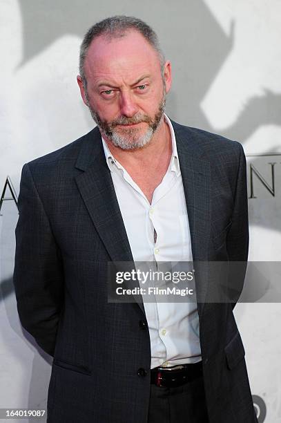 Actor Liam Cunningham attends "Game Of Thrones" Los Angeles premiere presented by HBO at TCL Chinese Theatre on March 18, 2013 in Hollywood,...