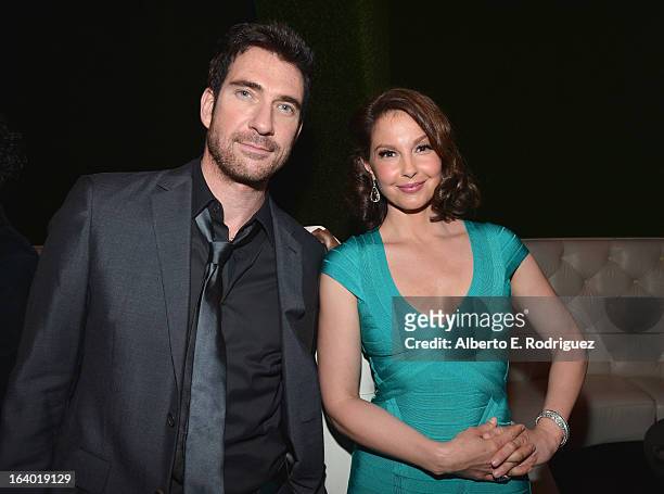 Actors Ashley Judd and Dylan McDermott attend the after party for the premiere of FilmDistrict's "Olympus Has Fallen" at Lure on March 18, 2013 in...