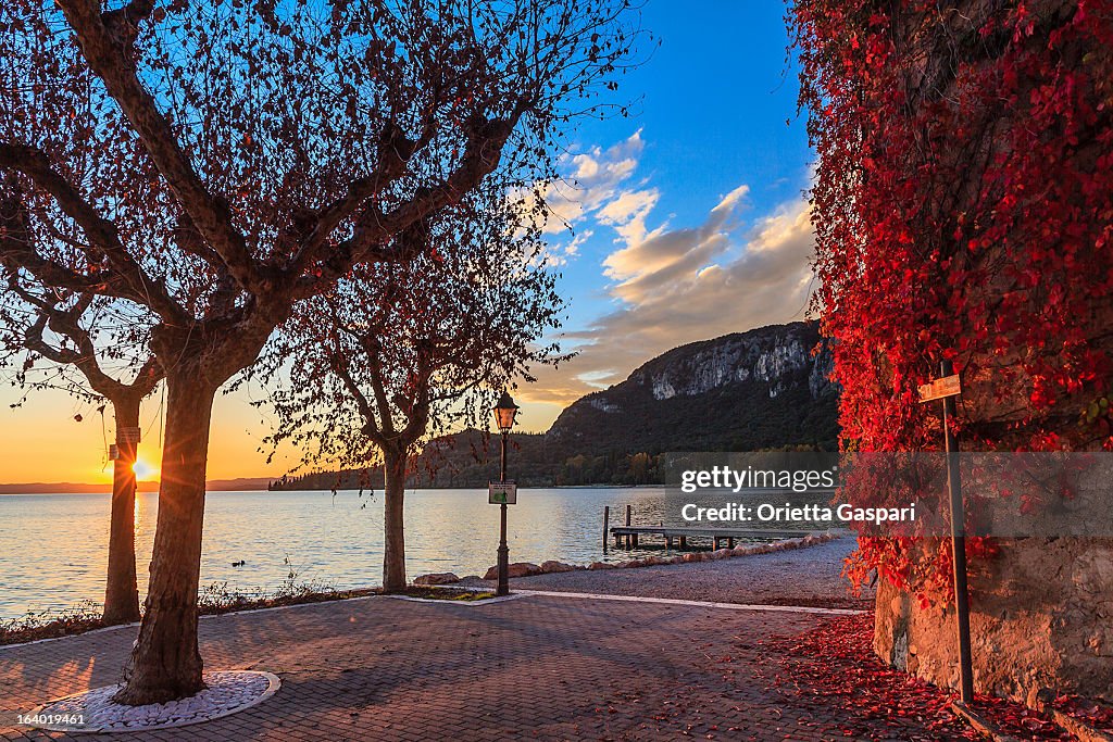 Garda at sunset, Italy