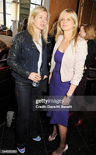 Lady Helen Taylor and Clare Milford-Haven attend the Maggie's Barts fundraising luncheon at Le Cafe Anglais on March 19, 2013 in London, England.