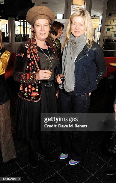 Silvy Weatherall and Lady Helen Taylor attend the Maggie's Barts fundraising luncheon at Le Cafe Anglais on March 19, 2013 in London, England.