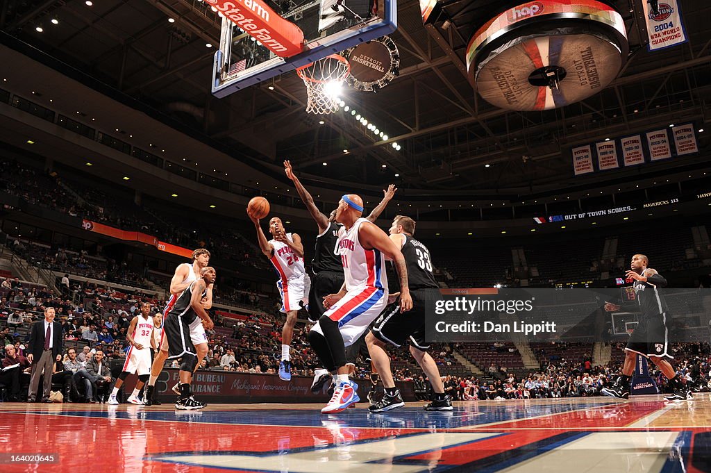 Brooklyn Nets v Detroit Pistons