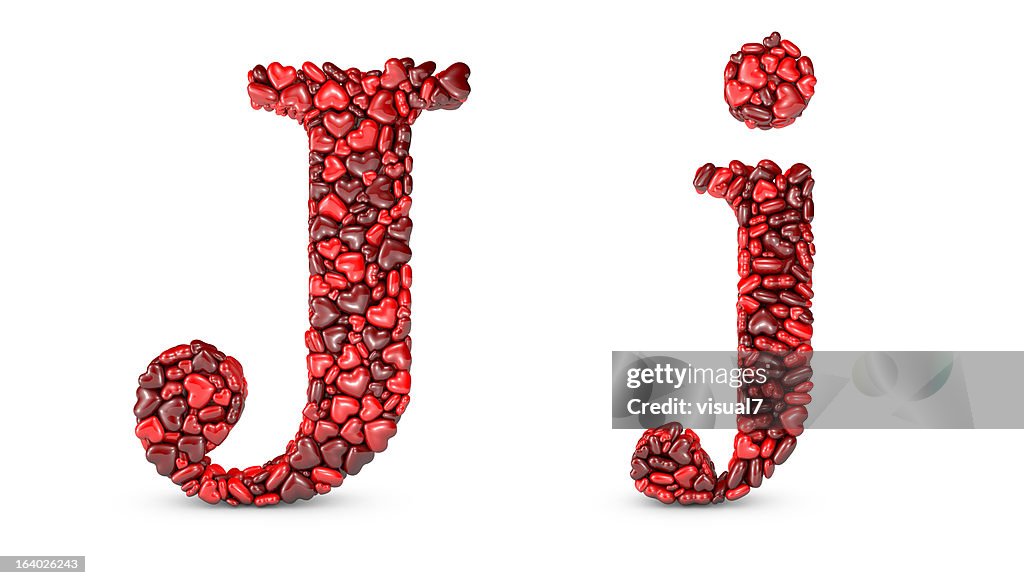Heart Letter J High-Res Stock Photo - Getty Images