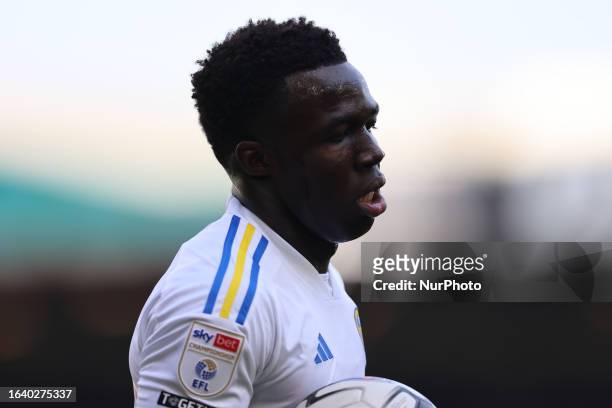Willy Gnonto of Leeds United during the SkyBet Championship match between Leeds United and Sheffield Wednesday at Elland Road, Leeds on Saturday 2nd...