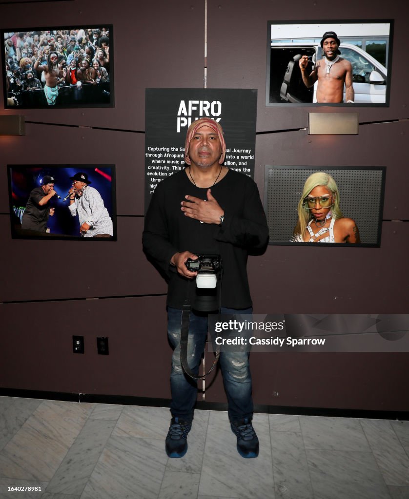 Human Rip Dennis Emmanuel attends EARTHGANG x Afropunk RIP Human Art Gallery on ...