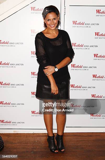 Sally Obermeder poses at the Westfield Autumn/Winter 2013 launch at Pelicano Bar on March 19, 2013 in Sydney, Australia.