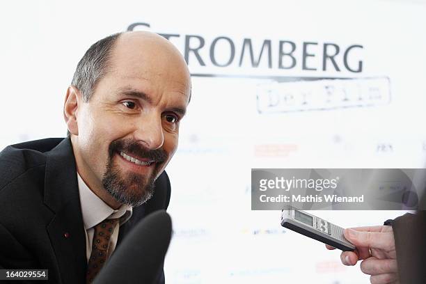 Christoph Maria Herbst visits the set of 'Stromberg - Der Film' at Dorint Hotel on March 19, 2013 in Arnsberg, Germany.