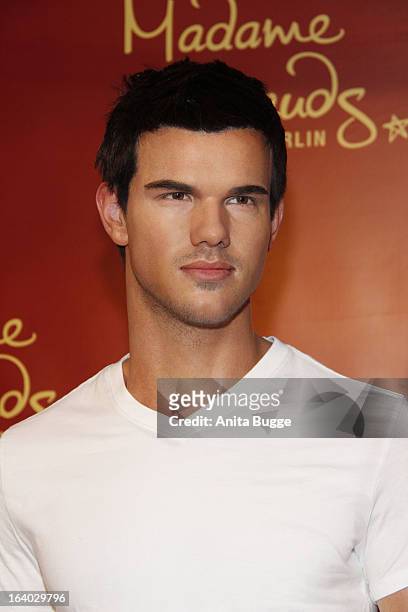 The Taylor Lautner wax figure unveiled at Madame Tussaud Berlin on March 19, 2013 in Berlin, Germany.