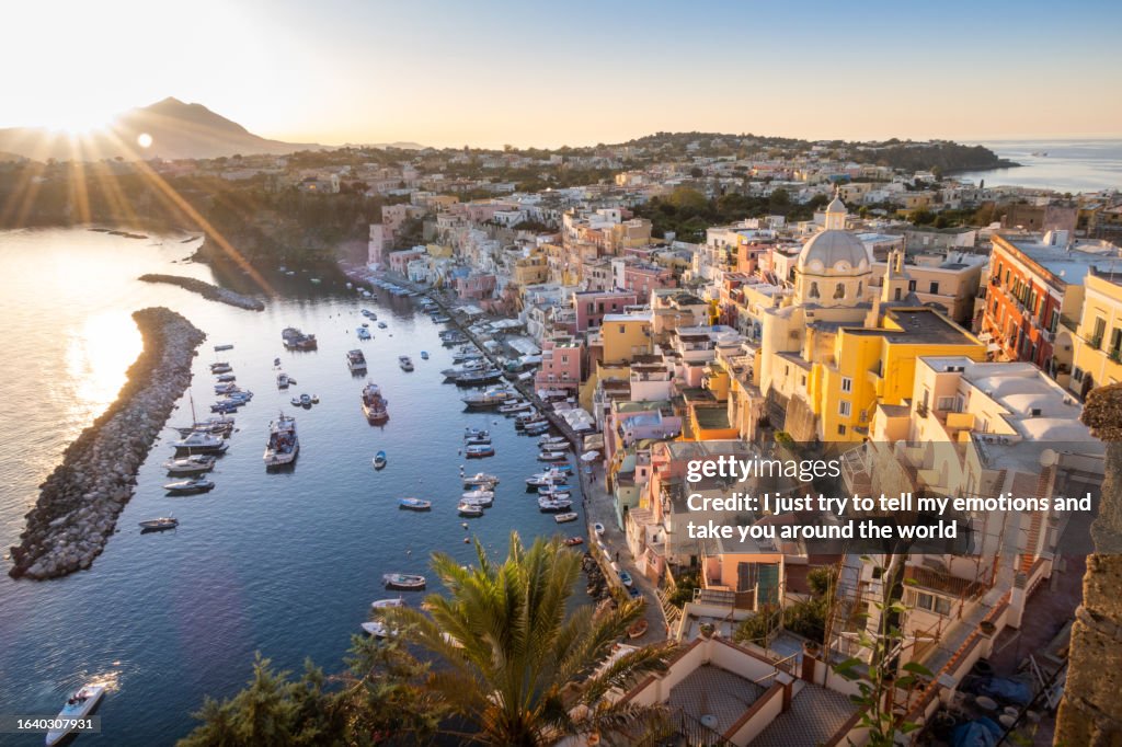 Hiking Ischia and Procida isle, Napoli. Campania Region, Italy
