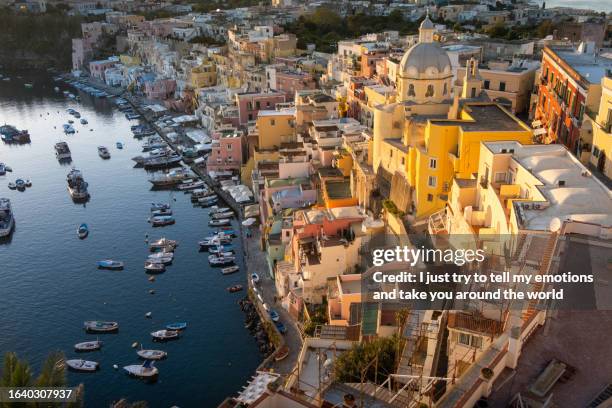 hiking ischia and procida isle, napoli. campania region, italy - south region stock pictures, royalty-free photos & images