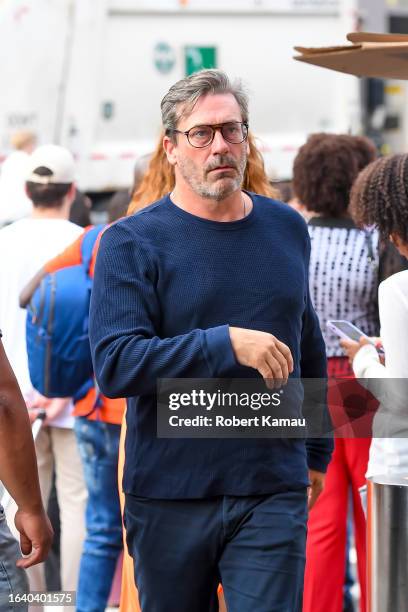 Jon Hamm attends Dave Chappelle's stand up comedy at Madison Square Garden in Manhattan on August 25, 2023 in New York City.
