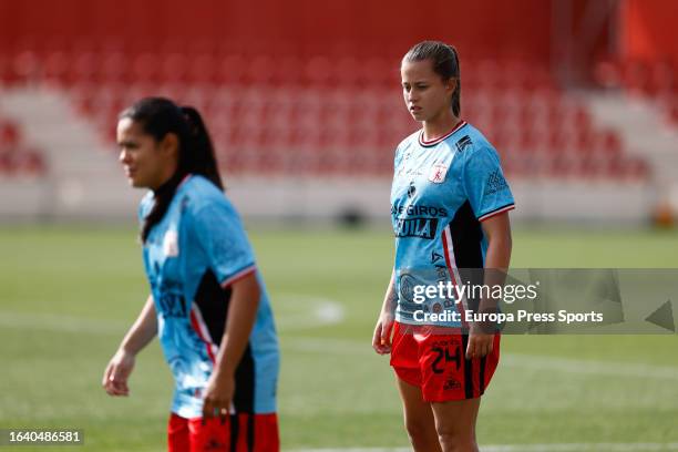 Orianna Quintero of America de Cali warms up during the Women’s Cup 2023, third and fourth place football match, played between River Plate and...