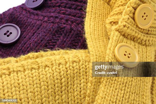 acrylic sweaters cardigan buttons - acrylic fiber stock pictures, royalty-free photos & images