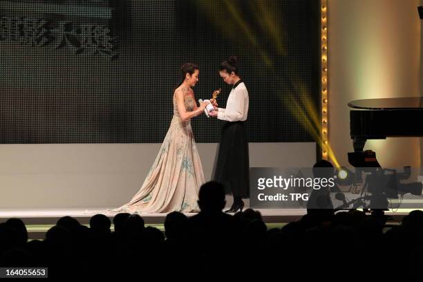 Michelle Yeoh at 7th Asian Film Awards on Monday March 18, 2013 in Hong Kong, China.