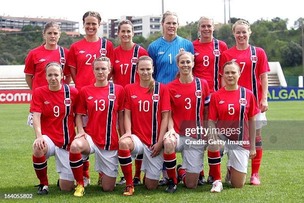 Start up team of Norway.Back Row : Maren Mjelde; Solfrid Andersen Dahle; Ingrid Ryland; Ingrid Hjelmseth; Solveig Gulbrandsen; Lene Mykjaland; Front...