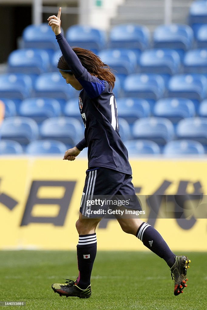 Denmark v Japan - Algarve Cup 2013