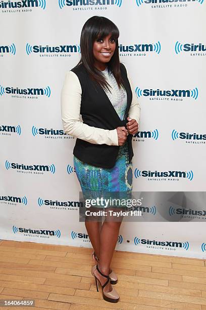 Actress Keshia Knight Pulliam visits SiriusXM Studios on March 19, 2013 in New York City.