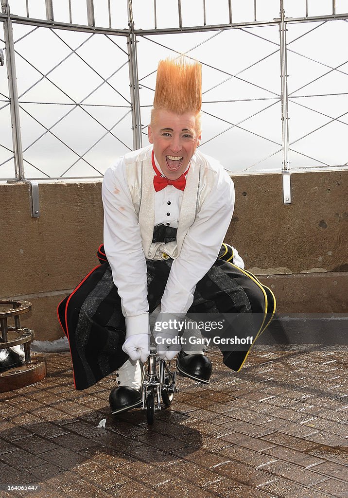 Bello Nock Visits The Empire State Building