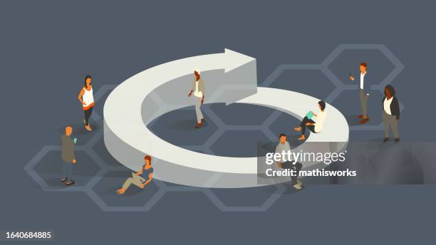 stockillustraties, clipart, cartoons en iconen met life cycle - herhaling begrippen