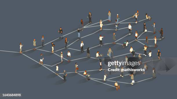 network effect - networking event stock illustrations