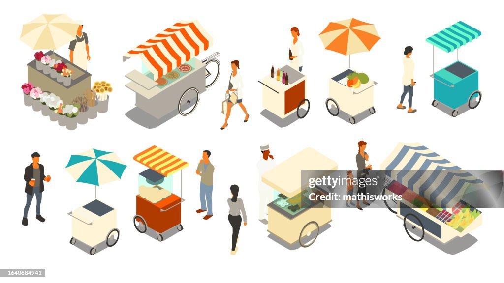 Pushcart vendors