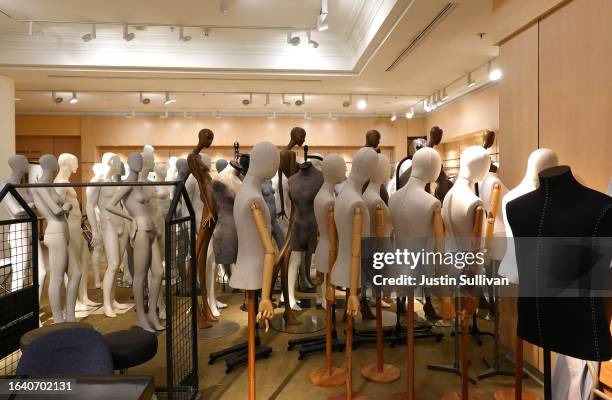Mannequins are stored in a corner of Nordstrom's flagship store at the San Francisco Centre on August 26, 2023 in San Francisco, California....