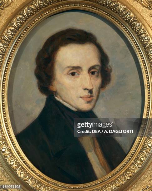 Portrait of Frederic Chopin , Polish pianist and composer. Painting by Ivan Boxel. Zelazowa Wola, Dom Urodzenia Fryderyka Chopina W Zelazowej Woli