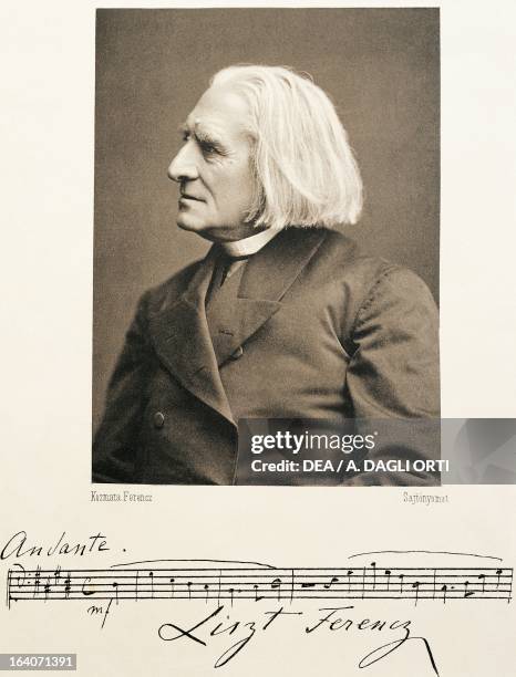 Portrait of Franz Liszt , Hungarian composer, pianist and conductor, 1875. Weimar, Stadtarchiv Weimar