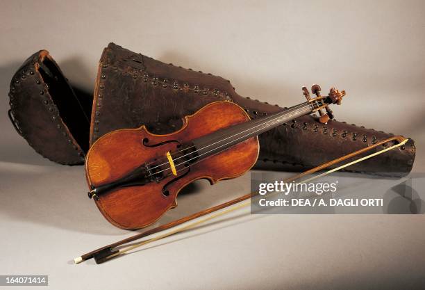 Guarnieri del Gesu' violin, once belonged to Giuseppe Tartini . Milano, Castello Sforzesco Civiche Raccolte D'Arte Applicata Ed Incisioni Civico...
