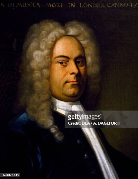 Portrait of Georg Friedrich Handel , German composer. Bologna, Civico Museo Bibliografico Musicale