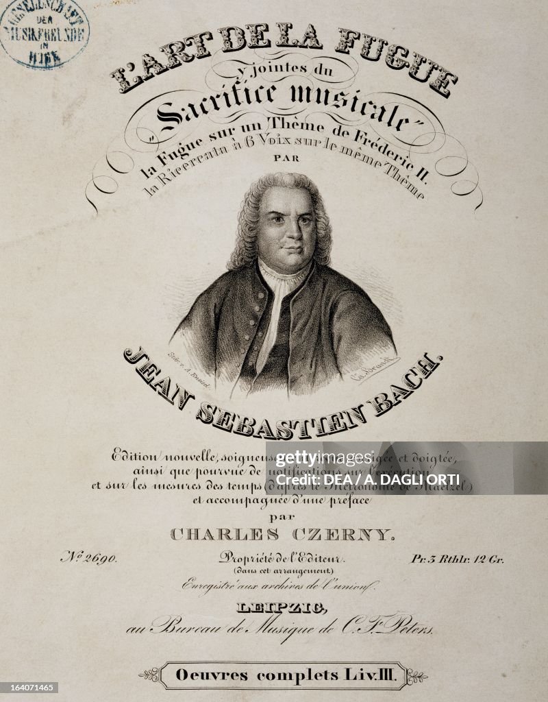 Title page of The art of fugue...