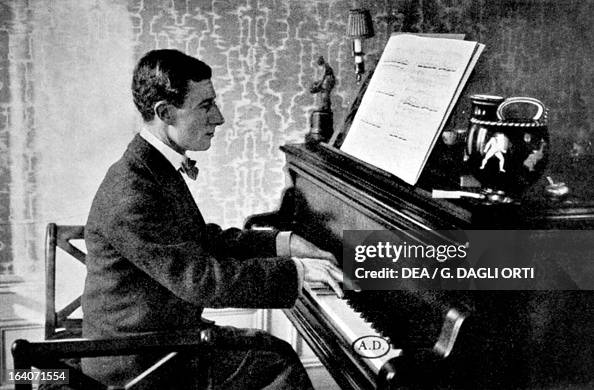 Joseph Raval Joseph-Maurice Ravel , French composer and pianist at the piano in ...