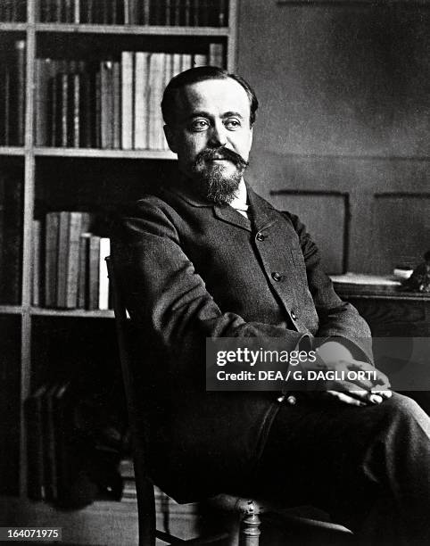 Portrait of Paul Dukas , French composer. Saint-Germain-En-Laye, Musée Claude Debussy