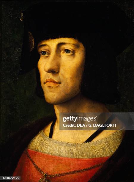 Portrait of John of Bohemia King of Bohemia and Count of Luxembourg . Lisbon, Museu Nacional De Arte Antiga
