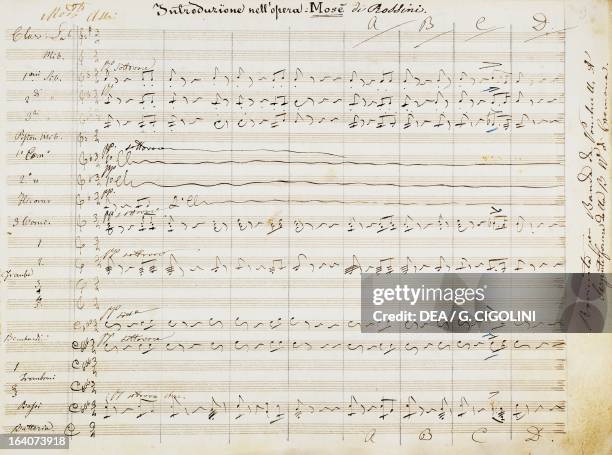 Introduction Chorus Handwritten Music Manuscript Photos and Premium High Res Pictures ...