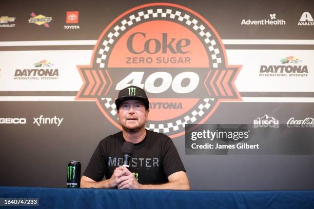 Cup Series driver, Kurt Busch announces his retirement from racing prior to the NASCAR Cup Series Coke Zero Sugar 400 at Daytona International...