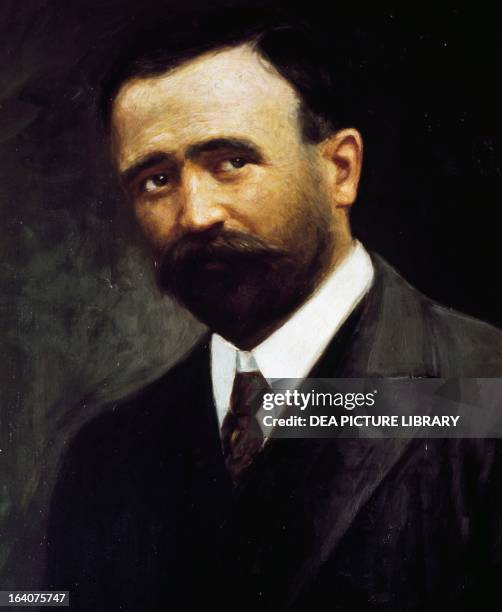 Portrait of Francisco Indalecio Madero , Mexican politician and president from 1911 to 1913. Painting. Citta' Del Messico, Museo Nacional De Historia