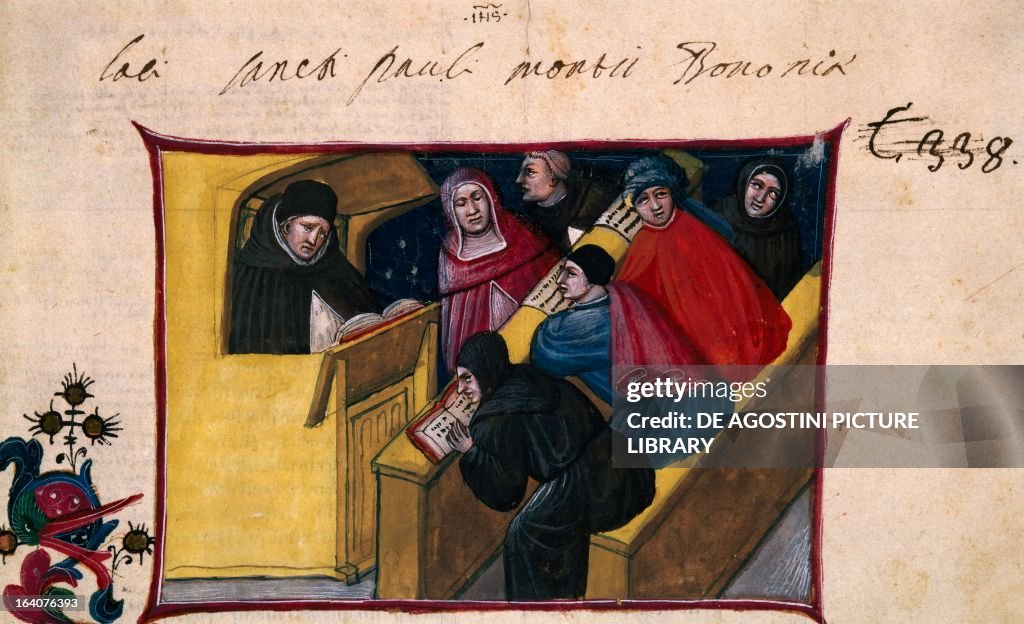 The writer in the pulpit with six disciples...