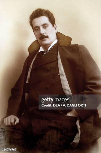 Portrait of Giacomo Puccini , Italian composer, 1900. Torre Del Lago Puccini, Museo Villa Puccini