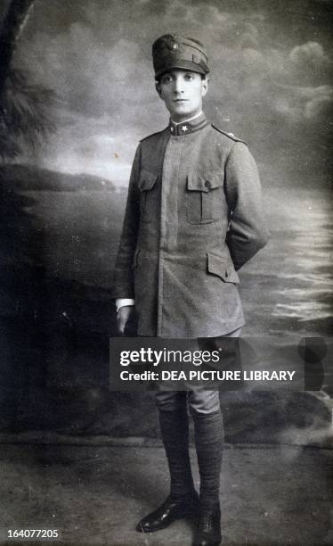 Photographic portrait of Fabio Filzi , Italian patriot. World War I, Italy, 20th century. Trento, Castello Del Buonconsiglio Museo Del Risorgimento E...