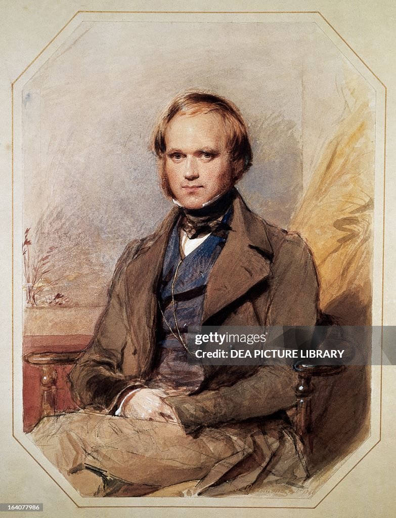 Portrait of Charles Robert Darwin...