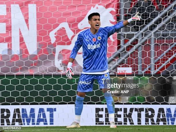 Fenerbahce SK goalkeeper Irfan Can Egribayat during the UEFA Conference League play-offs match between FC Twente and Fenerbahce SK at Stadion De...