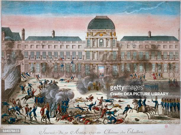 Storming of the Tuileries in Paris, August 10, 1792. French Revolution, France, 18th century. Paris, Hôtel Carnavalet