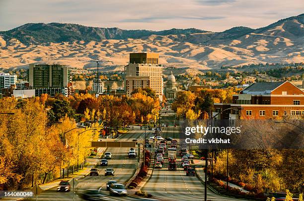capitol blvd, boise, idaho - idaho stock-fotos und bilder