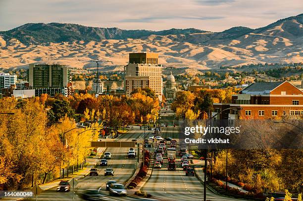 capitol blvd, boise, idaho - idaho fotografías e imágenes de stock