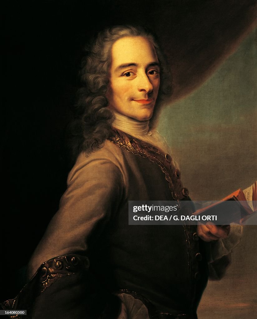 Portrait of Voltaire...